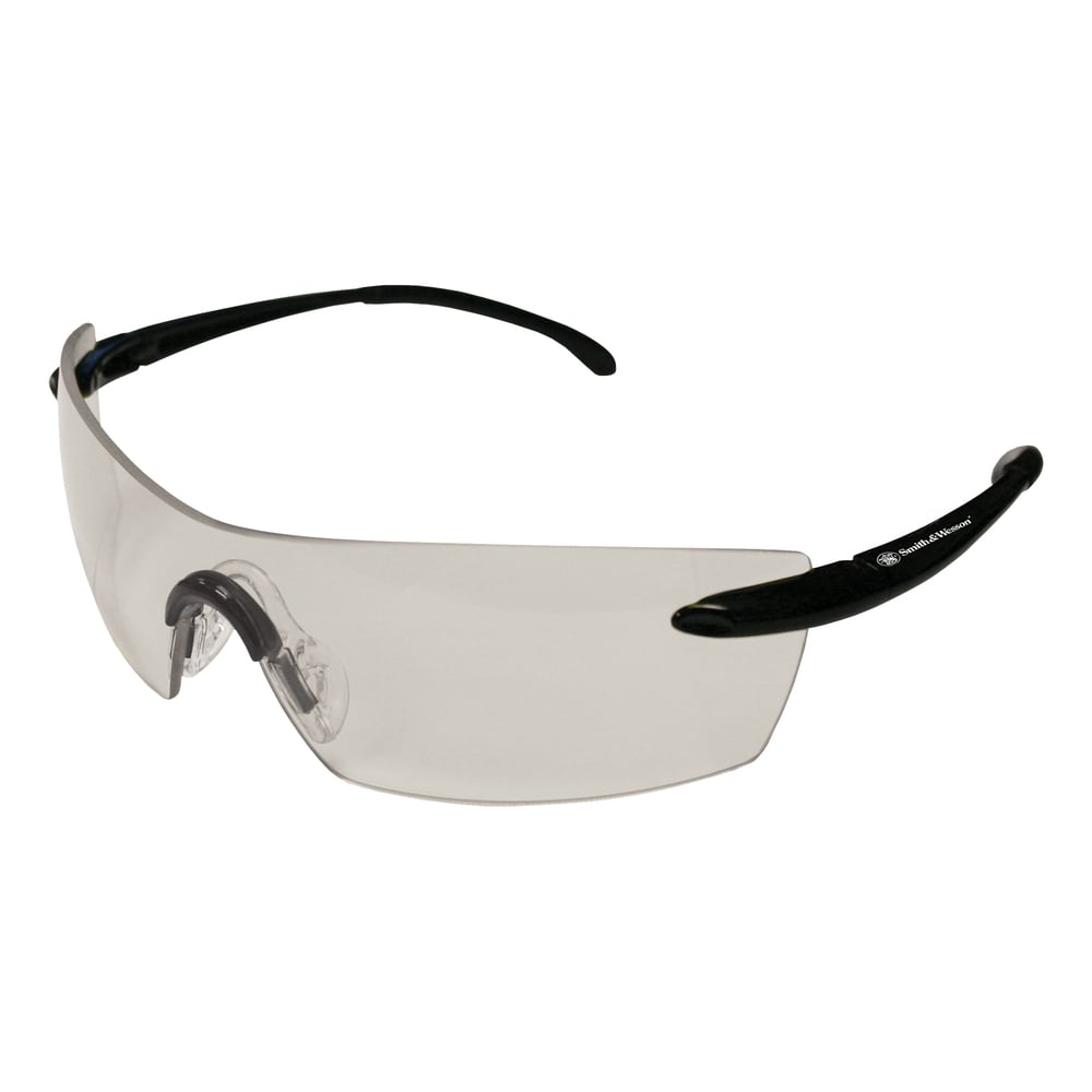 Smith & Wesson® Caliber Safety Glasses (23008), Black Frame, Indoor ...