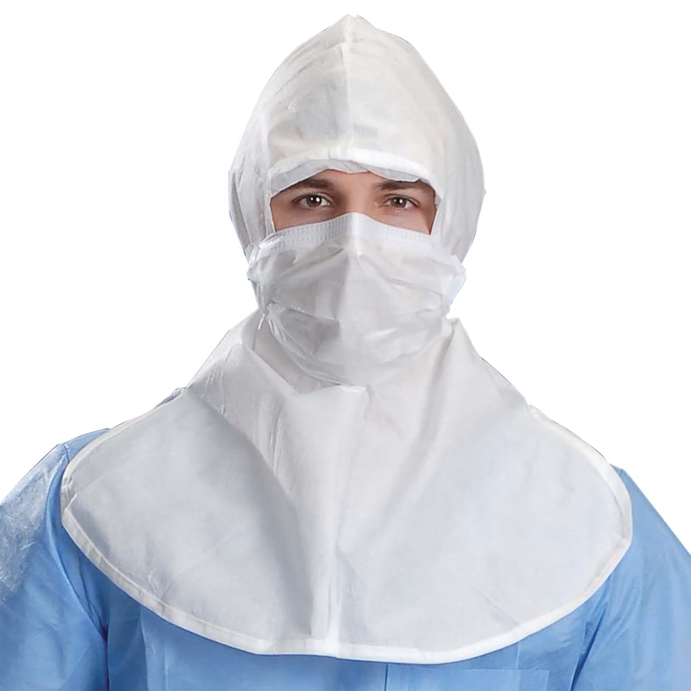 Kimtech™ A5 Sterile Cleanroom Hood (88807), White, Universal Size, 100 ...