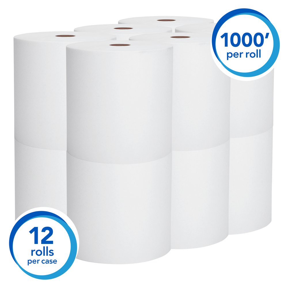 Scott® Essential High Capacity Hard Roll Paper Towels (01000), White